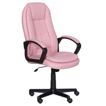 Директорски стол ЯСЕР- розова еко кожа