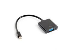 Адаптер Lanberg adapter display port mini (m) -> VGA (f), 20cm cable, black