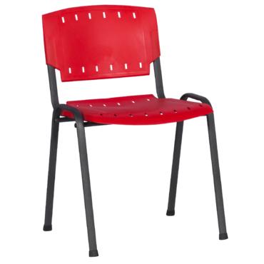 Посетителски стол ПАНАЙОТ- червен цвят