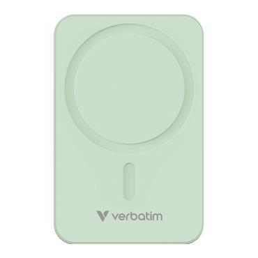 Външна батерия Verbatim Charge 'n' Go Essentials Power Bank Magnetic Wireless 20000mAh Green