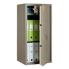 Метален сейф PMT 90T -  сив на цвят, сниман отпред