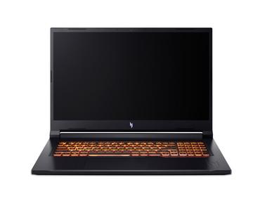 Лаптоп Acer Nitro V17, ANV17-41-R6Q7, AMD Ryzen R7 260 AI ( up to 5.1GHz, 16MB), 17.3' FHD(1920x1080)IPS 144Hz, 1*16GB DDR5 (1 slot free), 1024GB PCIe NVMe SSD, NVIDIA GeForce RTX 4050 6GB GDDR6, Wi-Fi AX, BT, No OS, Black