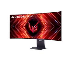 Монитор LG 45GS95QE-B, 44.5' Ultragear OLED 0.03ms (GtG), 21:9 Curved Gaming WQHD+ (3440x1440), 240HZ, 1500000:1, 1300 cd/m2, DCI-P3 98%, AMD FreeSync, NVIDIA G-Sync, VRR, HDR 400 ,PBP&PIP, USB Down/Up-stream, HDMI, DisplayPort, Tilt, Black
