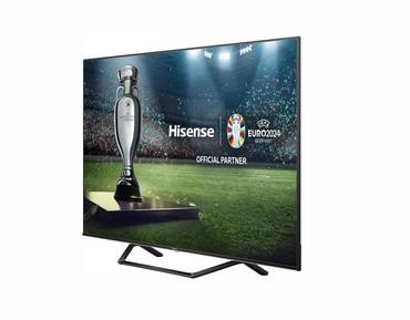 Телевизор Hisense 55' A7NQ, 4K Ultra HD 3840x2160, QLED, FALD, Quantum Dot, HDR 10+, HLG, Dolby Vision, Dolby Atmos, Smart TV, Light sensor, WiFi 5GHz, WiFi Direct, BT, Anyview Cast, 3xHDMI, 2xUSB, LAN, CI+, DVB-T2/C/S2, Black
