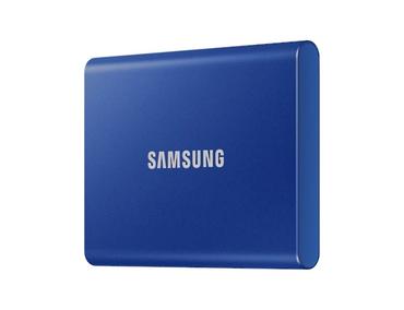 Твърд диск Samsung Portable SSD T7 1TB, Blue