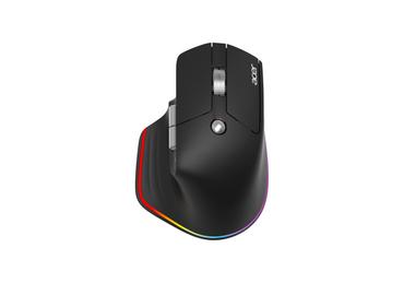Мишка Acer Easy Fit Wireless Mouse,RF 2.4 GHz dongle, Bluetooth 5.0, Wired, 6 buttons, DPI 4000, 122 g, Black with RGB strip