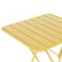 Сгъваема градинска маса РУБИНА-жълт плот