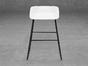 Бар стол КАНАТИЦА SLD 14- бяла седалка, черни крака