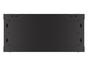 Комуникационен шкаф Lanberg rack cabinet 19' wall-mount 4U/600x450 with perforated door black (flat pack)