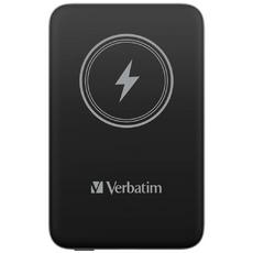 Външна батерия Verbatim MCP-10BK Power Pack 10000 mAh with UBS-C PD 20W / Magnetic Wireless Charging 15W Black