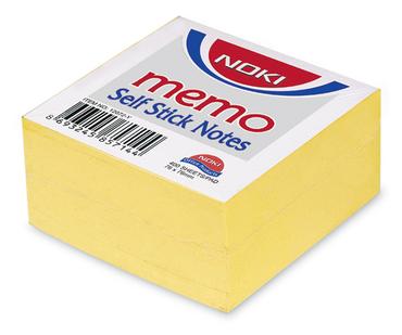 Самозалепващи листчета 76х76мм жълт пастел 400 л