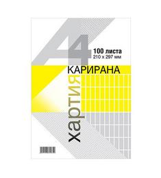 Карирана хартия А4 100 л вестник
