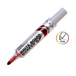 Маркер за бяла дъска Pentel Maxiflo 6.0 мм червен с пиктограма за множество цветове и 6 мм дебелина на писане