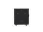 Комуникационен шкаф Lanberg rack cabinet 19' free-standing 15U/600x800 (flat pack) with mesh door black