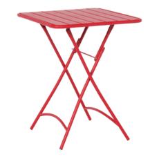 Сгъваема градинска маса РУБИНА- червен цвят