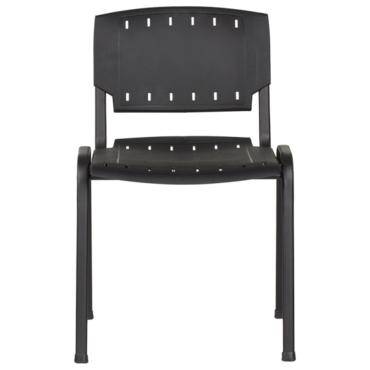 Посетителски стол ПАНАЙОТ- снмка отпред, черни крака