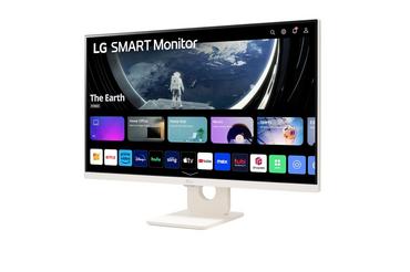 Монитор LG 27SR50F-W, 27' IPS Smart webOS23, Anti-Glare, 5ms, 1000:1, 250cd/m, FHD 1920x1080, HDR 10, HDMI, USB, Wi-Fi B/in, Reader Mode, Speakers 5W x 2, Tilt, Black
