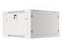 Комуникационен шкаф Lanberg rack cabinet 19' wall-mount 6U/600x600 for self-assembly with metal door grey (flat pack)