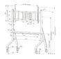 Стойка Neomounts Move Go XL Mobile Floor Stand (fast install, height adjustable)