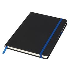 Бележник NOIR MEDIUM A5-син цвят лента, ластик