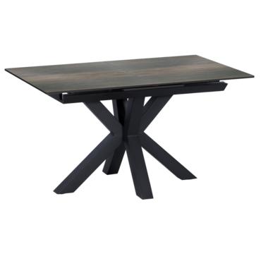 Трапезна маса ЛИДИЯ разтегателна- керамичен плт, цвят орех