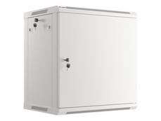 Комуникационен шкаф Lanberg rack cabinet 19' wall-mount 12U/600x450 for self-assembly with metal door grey (flat pack)