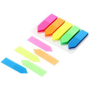 Самозалепващи индекси 12х44мм 5 цвята стрелка