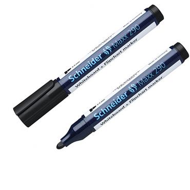 2 броя маркер за бяла дъска и флипчарт Maxx 290 черен