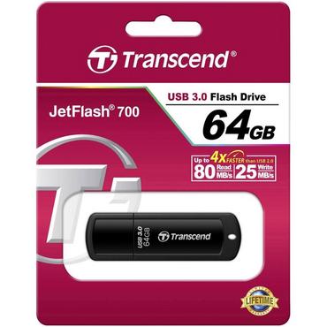 Памет Transcend 64GB JETFLASH 700, USB 3.0