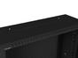 Комуникационен шкаф Lanberg rack cabinet 19' wall-mount 6U+3u/540x200 low-profile black (assembled)