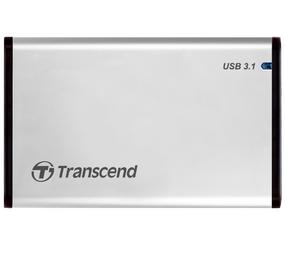 Кутия за твърд диск Transcend 0GB StoreJet 2.5' (SATA), USB 3.1, Aluminum housing