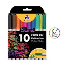 Перманентен маркер Adel Prime Ink 10 цвята