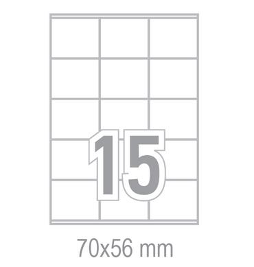 Самозалепващи етикети 70x56 15 бр.