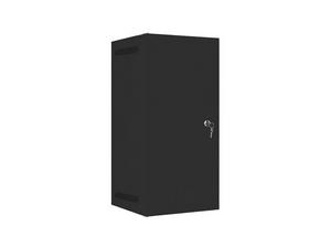 Комуникационен шкаф Lanberg rack cabinet 10' wall-mount 12U/280x310 for self-assembly with metal door black (flat pack)