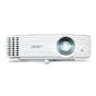 Мултимедиен проектор Acer Projector H6815BD, DLP, 4K UHD (3840 x 2160), 4000 ANSI, 10 000:1, HDR Comp., Blu-Ray 3D support, Auto Keystone, Low input lag, 2xHDMI, RS232, USB(Type A, 5V/1,5A), 1x3W, 2.88Kg, White+Acer T82-W01MW 82.5'+Logitech Wireless Prese