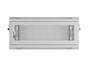 Комуникационен шкаф Lanberg rack cabinet 19' wall-mount 4U/600x450 with perforated door grey (flat pack)