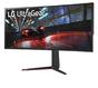 Монитор LG 38GN950P-B, 37.5' Ultragear Nano IPS 1ms, 21:9 Curved Gaming QHD+ (3840x1600), 160Hz, 1000:1, 450 cd/m2, 1000:1, DCI-P3 98%, AMD FreeSync, NVIDIA G-Sync, HDR 600, Sphere Lighting 2.0, USB Down/Up-stream, HDMI, DisplayPort, Tilt/Height, Black