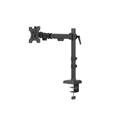 Стойка Neomounts Nero Single Flat Screen Desk Mount (phone holder+Quick-fix clamp/grommet)