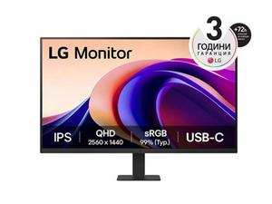 Монитор LG 32U631A-B, 31.5' QHD LED AG, IPS, 100Hz, 5ms, 250 cd/m2, 1000:1, QHD (2560 x 1440), sRGB 99% , HDR 10, USB-C (PD 15W), HDMI, LG Switch, Dynamic Action Sync, Reader mode, Headphone out, Tilt, Black