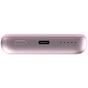 Външна батерия Verbatim MCP-10PK Power Pack 10000 mAh with UBS-C® PD 20W / Magnetic Wireless Charging 15W Pink