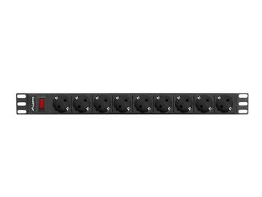 Филтър Lanberg power distribution unit (PDU) 19' 1U 16A 9xSchuko outlets,black