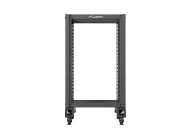 Комуникационен шкаф Lanberg open rack 19' 18U 600x800 black