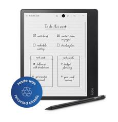 Четец за Е-книги Kobo Elipsa 2E-Book Reader Pack, E Ink Carta 1200 touchscreen, 10.3 inch, 1404 x 1872, 32 GB, CPU 2.0 GHz, USB-C, Includes Kobo Stylus, Black