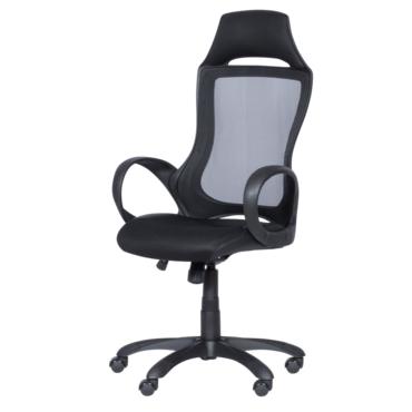 Директорски стол ДЕНИС-сниман отстрани, фиксирани полипропиленови подлакътници