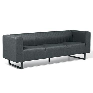 Диван триместен АБАГАР RZA 03 - сив, сниман отпред