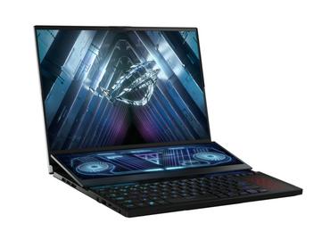 Лаптоп Asus ROG Zephyrus Duo 16 GX650PZ-NM014X,AMD Ryzen 9 7945HX  (16-core/32-thread, 64MB L3 cache, up to 5.4 GHz max boost), 16'WQXGA (2560 x 1600,16:10)165Hz, 32GB DDR5 4800Mhz(2*16),PCIE NVME 1TB M.2 SSD, RTX 4080 12GB GDDR6,WiFi 6e,RGB Kbd, Windows 