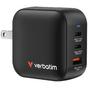 Зарядно устройство Verbatim Mini GaN Charger 70W 3 Port US plug with EU and UK adaptors