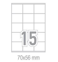 Самозалепващи етикети 70x56 15 бр.