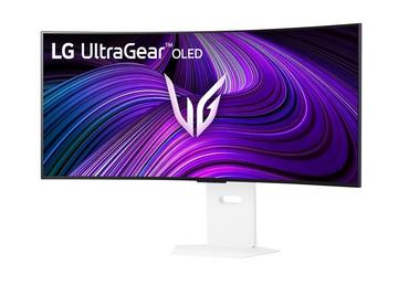 Монитор LG 39GX90SA-W, 39', OLED UltraGear 21:9 Curved Smart, IPS 0.03 ms, WQHD (3440x1440), 240Hz, HDR 10, 1500000:1, 250 cd/m2, DCI-P3 98.5%, USB 3.0, VRR, Free-sync, G-Sync, USB-C, PD 65W, HDMI, DP, PBP, Speakers, LG Switch, Height, Swivel, Tilt, White