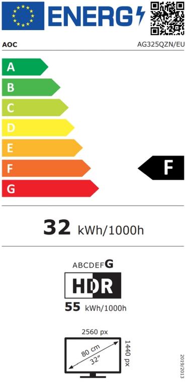 Монитор AOC AG325QZN/EU, 31.5' Fast VA WLED, 2560x1440@240Hz, 1ms GtG, 0.5ms MPRT, 400cd m/2, 4000:1, 80M:1 DCR, Adaptive Sync, FlickerFree, Tilt, Height Adjust, Pivot, Swivel, 2xHDMI, 2xDP, USB hub